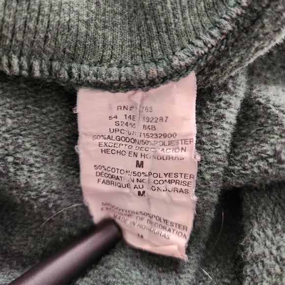 Champion Eco Mens Y2K Moss Green Crewneck Sweatshirt-Size M - Picture 7 of 7